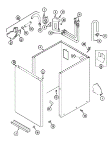 02 - Cabinet parts for Maytag Washer LAT3600AAE from AppliancePartsPros.com