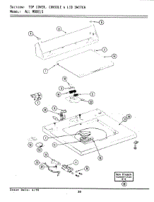 05 - Top parts for Maytag Washer LAT3910AAW from AppliancePartsPros.com