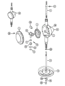 06 - Transmission parts for Maytag Washer LAT3914AAL from AppliancePartsPros.com