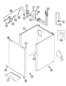 02 - Cabinet parts for Maytag Washer LAT9316AAE from AppliancePartsPros.com