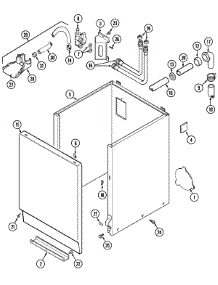 02 - Cabinet parts for Admiral Washer LAT9704BGE from AppliancePartsPros.com
