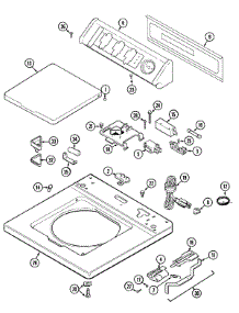 05 - Top (Lat9806) parts for Admiral Washer LAT9806AKM from AppliancePartsPros.com