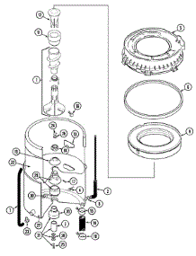07 - Tub parts for Admiral Washer LAT9806DAM from AppliancePartsPros.com