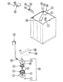 03 - Motor & Pump parts for Admiral Washer LATA300AAL from AppliancePartsPros.com