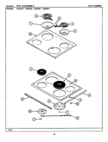 05 - Top Assembly parts for Maytag Range LCRE655 from AppliancePartsPros.com