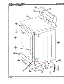 02 - Cabinet-Front (Lde8200acl,Acw,Adl,Adw) parts for Maytag Dryer LDE8200ACW from AppliancePartsPros.com