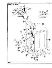 03 - Cabinet-Rear (Lde8200acl,Acw,Adl,Adw) parts for Maytag Dryer LDE8200ACW from AppliancePartsPros.com