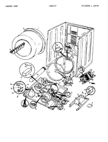 02 - Cylinder & Drive parts for Norge Dryer LDE9127W from AppliancePartsPros.com