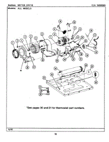 06 - Motor Drive parts for Maytag Dryer LDE9701ACW from AppliancePartsPros.com