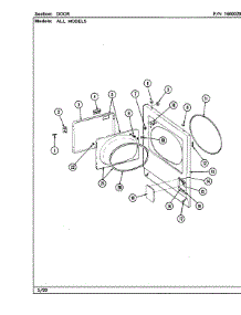 04 - Door parts for Maytag Dryer LDG5910AAW from AppliancePartsPros.com