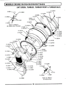 06 - Lint Screen, Tumbler (Front & Back) parts for Maytag Dryer LDG610 from AppliancePartsPros.com