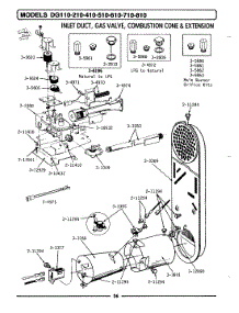 04 - Inlet Duct, Gas Valve, Cone & Extension parts for Maytag Dryer LDG810 from AppliancePartsPros.com
