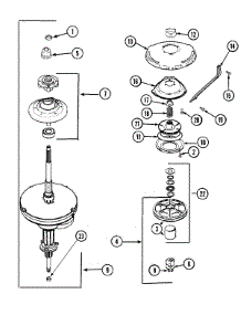07 - Transmission parts for Admiral Washer LNC6766B71 from AppliancePartsPros.com