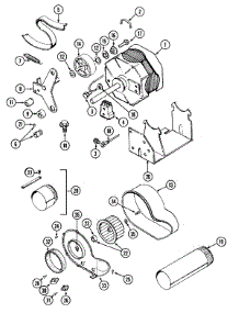 10 - Motor-Dryer & Blower (Lse7806acq / Adq) parts for Maytag Washer Dryer Combo LSE7806ADQ from AppliancePartsPros.com