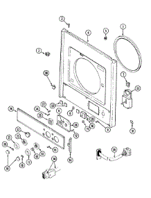09 - Front Panel & Control Panel parts for Maytag Washer Dryer Combo LSG7806AAE from AppliancePartsPros.com