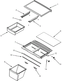 07 - Shelves & Accessories parts for Admiral Refrigerator LTF1812ARW from AppliancePartsPros.com