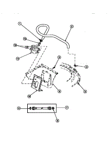 17 - Inlet / Fill Hose & Mixing Vlv Mtg Brkt parts for Amana Washer LW6153WM / PLW6153WM B from AppliancePartsPros.com