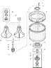 01 - Agitator, Drive Bell, Washtub And Hub
