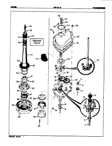 03 - Transmission (Orig. Rev. A) parts for Norge Washer LWK206H from AppliancePartsPros.com