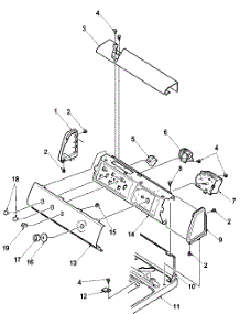 05 - Control Panel parts for Amana Washer LWS34AW / PLWS34AW from AppliancePartsPros.com