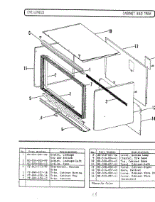 04 - Cabinet & Trim (Built-In Models) parts for Hardwick Microwave M240 from AppliancePartsPros.com