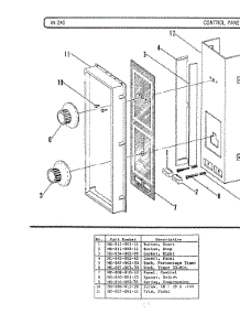 07 - Control Panel (M240) parts for Hardwick Microwave M250 from AppliancePartsPros.com