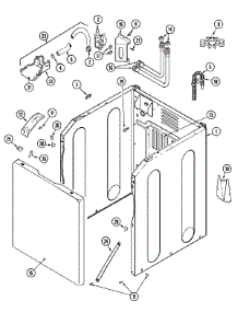 02 - Cabinet (Prior Ser Pre 18) parts for Maytag Washer MAV6200AWW from AppliancePartsPros.com