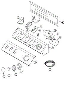 04 - Control Panel parts for Maytag Washer MAV7200AWW from AppliancePartsPros.com