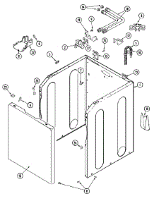 02 - Cabinet parts for Maytag Washer MAV7557EWQ from AppliancePartsPros.com