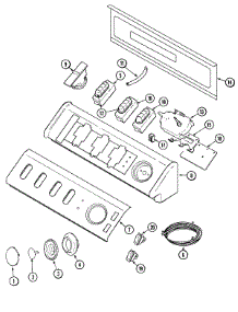 04 - Control Panel parts for Maytag Washer MAV8600AWW from AppliancePartsPros.com