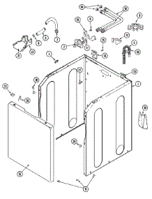 02 - Cabinet parts for Maytag Washer MAV8757AWQ from AppliancePartsPros.com
