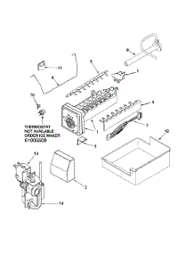 07 - Ice Maker parts for Maytag Refrigerator MBF2556HES from AppliancePartsPros.com