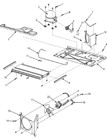 02 - Compressor parts for Maytag Refrigerator MCD2257KES from AppliancePartsPros.com