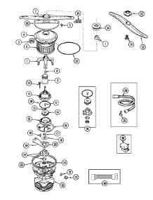 03 - Pump & Motor parts for Maytag Dishwasher MDB3100AWX from AppliancePartsPros.com
