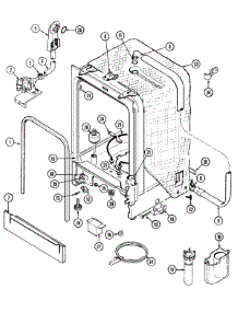 06 - Tub parts for Maytag Dishwasher MDB4100AWW from AppliancePartsPros.com