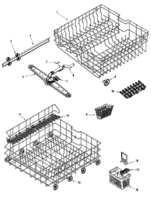 05 - Track & Rack Assembly parts for Maytag Dishwasher MDB6600AWS from AppliancePartsPros.com