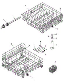 06 - Track & Rack Assembly parts for Maytag Dishwasher MDB6650AWQ from AppliancePartsPros.com