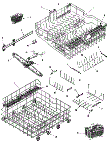 05 - Track & Rack Assembly parts for Maytag Dishwasher MDBTT79AWQ from AppliancePartsPros.com