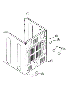 02 - Cabinet-Rear parts for Maytag Dryer MDE6200AYQ from AppliancePartsPros.com