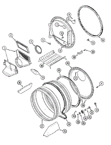 07 - Tumbler parts for Maytag Dryer MDE6200AYQ from AppliancePartsPros.com