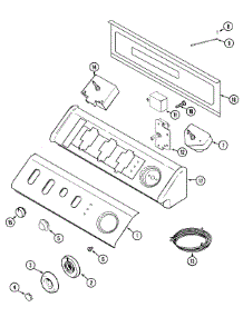 03 - Control Panel parts for Maytag Dryer MDE9357AYA from AppliancePartsPros.com