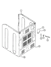 03 - Cabinet-Rear (Mde) parts for Maytag Dryer MDE9557AZQ from AppliancePartsPros.com