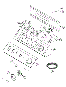 03 - Control Panel parts for Maytag Dryer MDE9806AYA from AppliancePartsPros.com