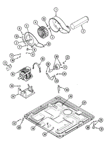 07 - Motor Drive parts for Maytag Dryer MDG3000AXW from AppliancePartsPros.com