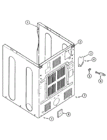 02 - Cabinet-Rear parts for Maytag Dryer MDG9306AXA from AppliancePartsPros.com