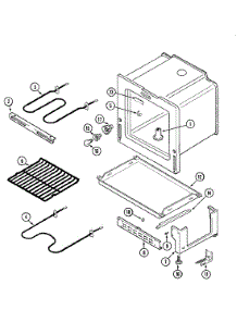 04 - Oven / Base parts for Maytag Range MER4320AAW from AppliancePartsPros.com
