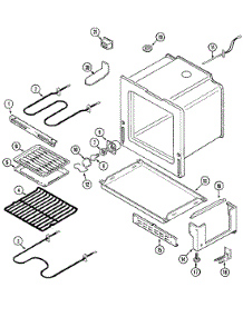04 - Oven / Base parts for Maytag Range MER5710AAW from AppliancePartsPros.com
