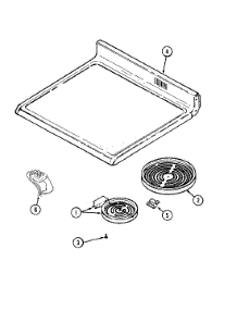 05 - Top Assembly parts for Maytag Range MER5730AAH from AppliancePartsPros.com