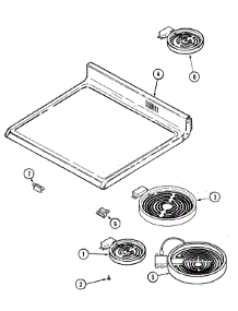 06 - Top Assembly parts for Maytag Range MER6772BAW from AppliancePartsPros.com