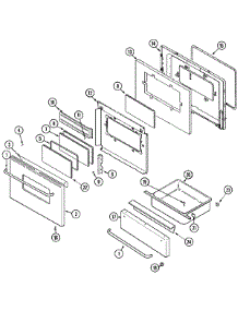 02 - Door / Drawer (Aac) parts for Maytag Range MES5770AAC from AppliancePartsPros.com